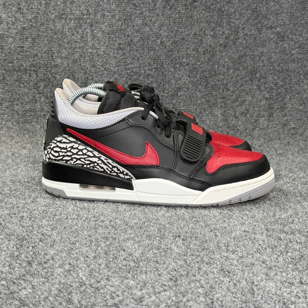 Jordan Legacy 312‎ Low Shoes Men's 10 Bred Cement Retro Athletic Sneakers
